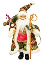 Figura Decorativa de São Nicolau com Cajado