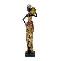 Figura Decorativa Estatueta Africana 34 x 10 x 5 Cm - 83-958 Figura Decorativa Estatueta Africana 34 x 10 x 5 Cm - 83-958