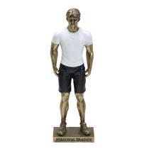 Figura Decorativa Estatueta Homem Personal Trainer 26 X 8 X