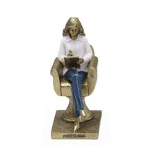 Figura Decorativa Estatueta Mulher Psicologa 20 X 13 X 9 Cm Figura Decorativa Estatueta Mulher Psicologa 20 X 13 X 9 Cm
