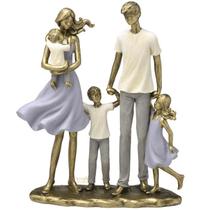 Figura decorativa família - 26cm