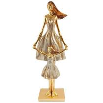 Figura Decorativa Mãe E Filha 40 X 15 X 8 Cm Figura Decorativa Mãe E Filha 40 X 15 X 8 Cm