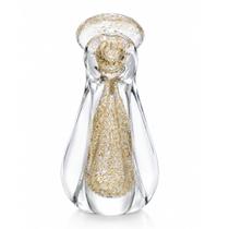 Figura Decorativa Nossa Senhora 12cm X 7cm X 21cm Transparente E Dourado Vidro Figura Decorativa Nossa Senhora 12cm X 7cm X 21cm Transparente E Dourado Vidro