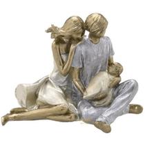 FIGURA DECORATIVA RESINA FAMÍLIA - 15cm