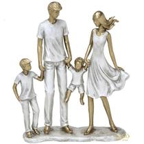 FIGURA DECORATIVA RESINA FAMÍLIA - 24,5cm