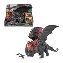 Figura Deluxe Morte Rubra Sunny com Banguela e Boca Interativa Como Treinar o Seu Dragão
