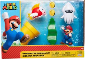 Figura Diorama Play Set Nintendo Super Mario Underwater
