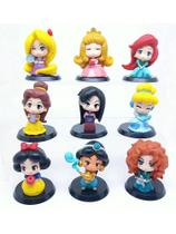 Figura Disney Princesa Rapunzel Tiana Mulan Cinderela Bell
