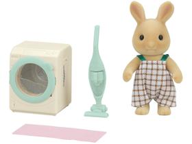 Figura e Conjunto - Sylvanian Families - Lavagem - Pai Coelho Raio de Sol - Epoch
