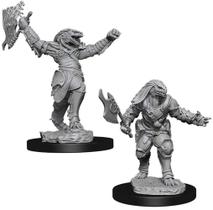 Figura em miniatura D&D Nolzurs Marvelous Unpainted Wave 4 Dragonborn Female Fighter