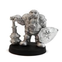 Figura em miniatura Stonehaven Dwarf Paladin 23mm para 28mm Figura em miniatura Stonehaven Dwarf Paladin 23mm para 28mm