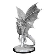 Figura em miniatura WizKids D&D Nolzur's Marvelous Young Silver Dragon