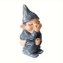 Figura engraçada de resina de gnomo para escultura de jardim 150g