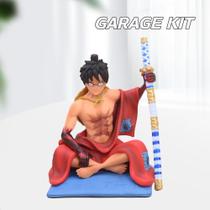 Figura Estátua Sajy Cartoon One Piece Monkey D. Luffy 11cm