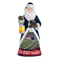 Figura FOCO New England Patriots NFL Papai Noel 25 cm com lanterna Figura FOCO New England Patriots NFL Papai Noel 25 cm com lanterna