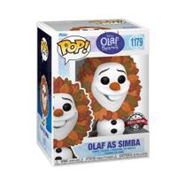 Figura Funko POP Disney Olaf apresenta Olaf como Simba