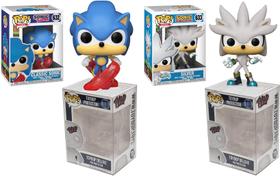 Figura Funko Pop Sonic The Hedgehog com capa protetora