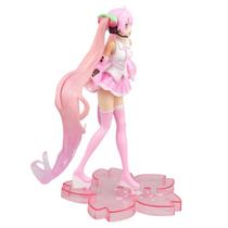 Figura Hatsune Miku Sakura Princess 19 cm em PVC colecionável