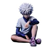 Figura Hunter x Hunter Killua Zoldyck sentada em PVC de 10,5 cm