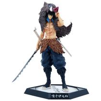 Figura Inosuke Hashibira Demon Slayer em PVC de 28,5 cm, colecionável Figura Inosuke Hashibira Demon Slayer em PVC de 28,5 cm, colecionável
