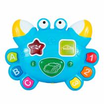 Figura Interativa - Caranguejo Baby Azul - Guta Guti Figura Interativa - Caranguejo Baby Azul - Guta Guti
