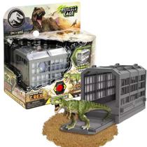 Figura Jurassic World Jaula T-Rex Com Som E Resgate Surpresa F02144 - Fun