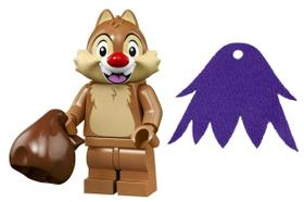 Figura LEGO LEGO Disney Series 2 Dale com capa roxa de 5 cm Figura LEGO LEGO Disney Series 2 Dale com capa roxa de 5 cm