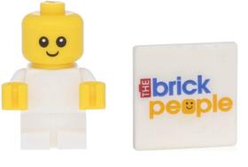 Figura LEGO: roupa branca LEGO City Baby Minifig com menos de 1 polegada de altura