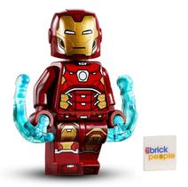 Figura LEGO Superheroes Iron Man Silver Hexagon com Power Blast Figura LEGO Superheroes Iron Man Silver Hexagon com Power Blast