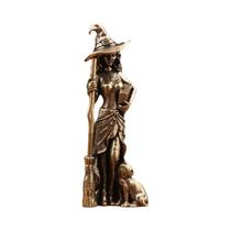 Figura mágica de bruxa da lua, decoração de casa, estátua do feiticeiro