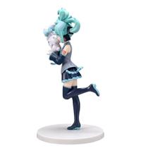 Figura Miku Princess Bunny com rolo de canela de 20 cm de PVC
