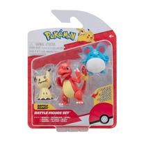 Figura Mimikyu Charmeleon e Marill Pokemon Pack Sunny 2603