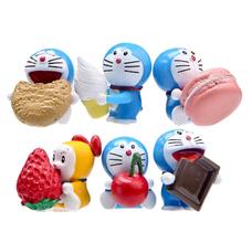 Figura modelo Doraemon 8 peças de PVC colorido de 3-4 cm para maiores de 8 anos