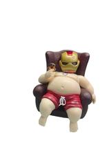Figura Muscular Iron Man Chubby 11 cm, PVC, engraçada, colecionável