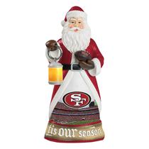 Figura NFL FOCO com lanterna iluminada Papai Noel 25cm