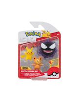 Figura Pokemon Battle Pack Pikachu Teddiursa e Gastly 2603