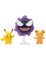 Figura Pokemon Battle Pack Pikachu Teddiursa E Gastly 2603