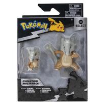 Figura Pokemon Pack Evolução Marowak e Cubone Select Edition Figura Pokemon Pack Evolução Marowak e Cubone Select Edition