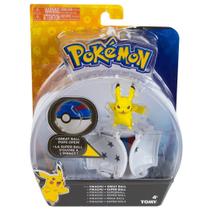 Figura Pokemon Pops Open Pikachu e Pokebola Tomy Sunny 1962