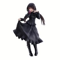 Figura QAHEART Tokisaki Kurumi 20 cm Vestido Preto em PVC Figura QAHEART Tokisaki Kurumi 20 cm Vestido Preto em PVC