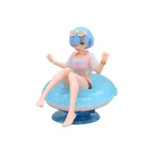 Figura Re: Estátua de PVC de 10 cm de Zero Rem Summer com anel inflável Figura Re: Estátua de PVC de 10 cm de Zero Rem Summer com anel inflável