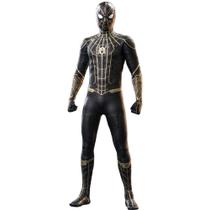Figura Spider-Man Black and Gold Suit Spider-Man No Way Home Hot Toy