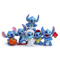 Figura Toy Cartoon Baking Landscaping Dolls 6 peças Stich 6-7,5 cm