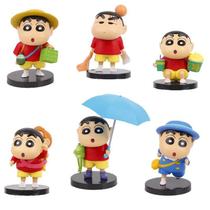 Figura Toy Crayons Shins Chans Anime 8 cm 6 unidades/lote colecionável Figura Toy Crayons Shins Chans Anime 8 cm 6 unidades/lote colecionável