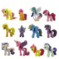 Figura Toy Pony Horse, 12 peças, presente infantil, PVC, 4-5 cm Figura Toy Pony Horse, 12 peças, presente infantil, PVC, 4-5 cm