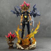 Figura Yugi Muto 28cm - Duel Monsters - Estátua de PVC Colecionável com Cabeça Dupla