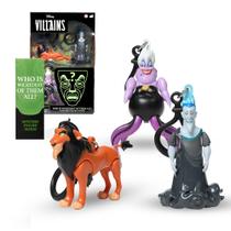 Figuras Colecionáveis Bulls I Tys Vilões da Disney - Kit com 4 Figuras Colecionáveis Bulls I Tys Vilões da Disney - Kit com 4