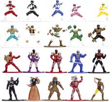 Figuras colecionáveis de metal fundido 1.65 dos Power Rangers - pacote de 20 unidades