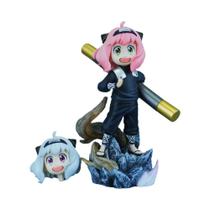 Figuras De Ação Anime NARUTO Anya Forger Sarutobi Hiruzen 7.28in Modelo De Estátua PVC Brinquedos