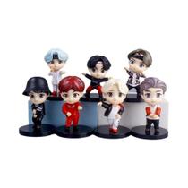 Figuras De Ação BTS K-Pop Idol, 7 PCS, Mini Figuras Em PVC, 1ª E 2ª Geração, Decoração Para Bolos E